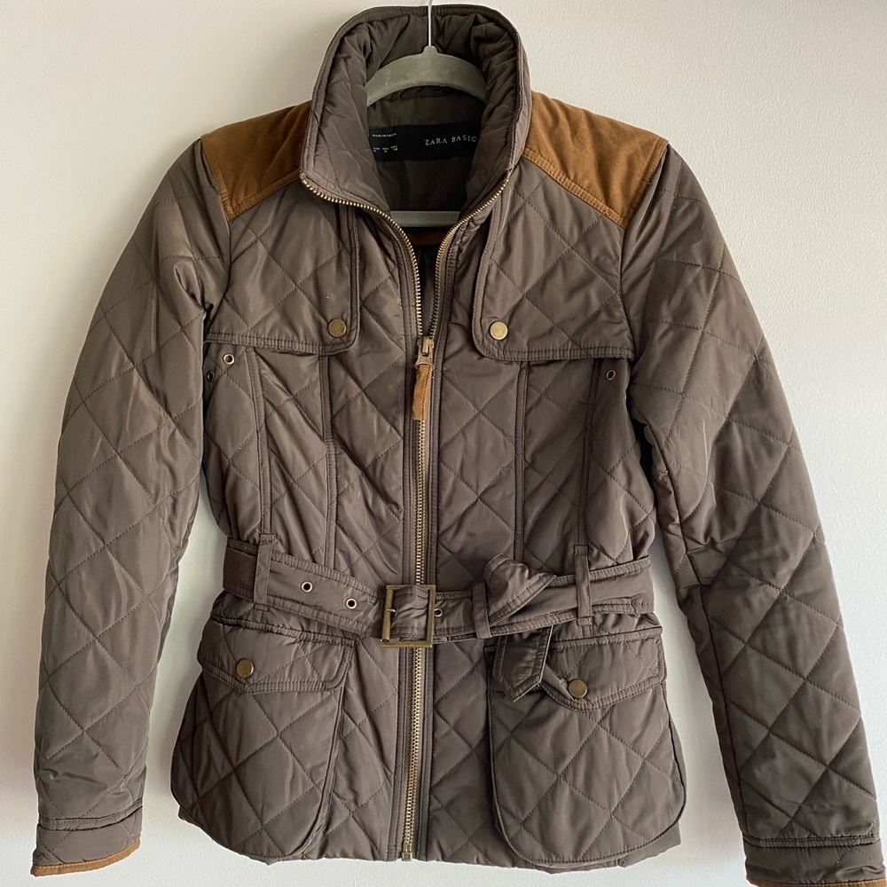 Zara quilted puffer coat